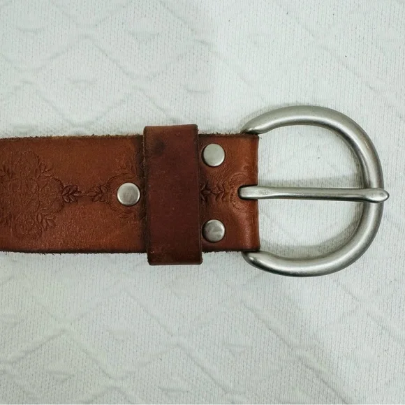 Lucky Brand Embossed Leather Belt size XS - Picture 6 of 9